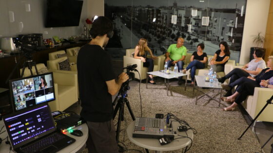 הפקת שידור חי באינטרנט ניתוב מצלמות