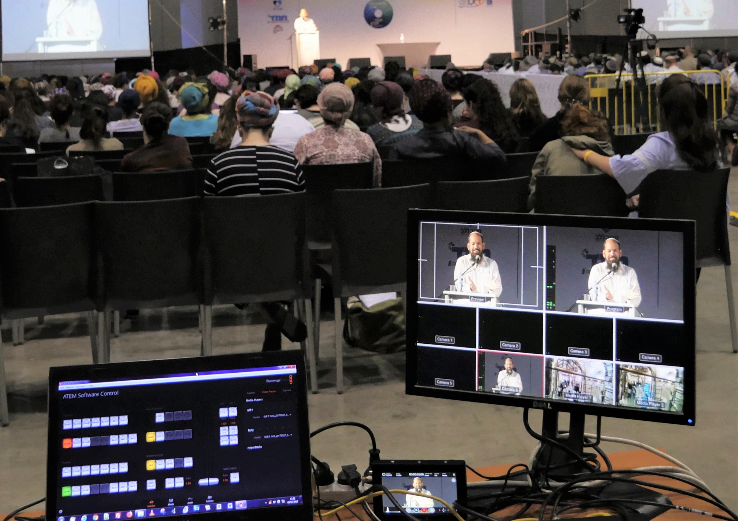 ניתוב עם מספר מצלמות של כנס