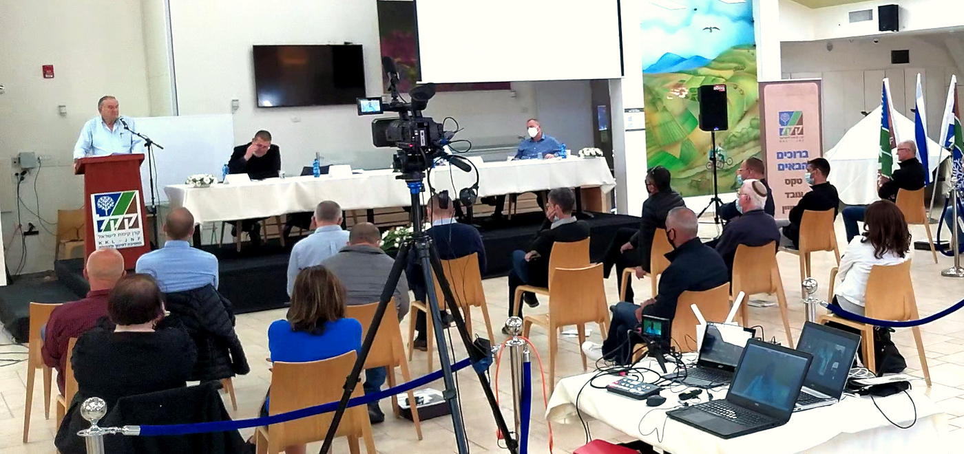 דוגמאות של שידור זום של כנסים, טקסים והרצאות